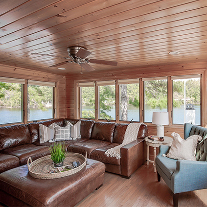 Sunroom of the vacation house