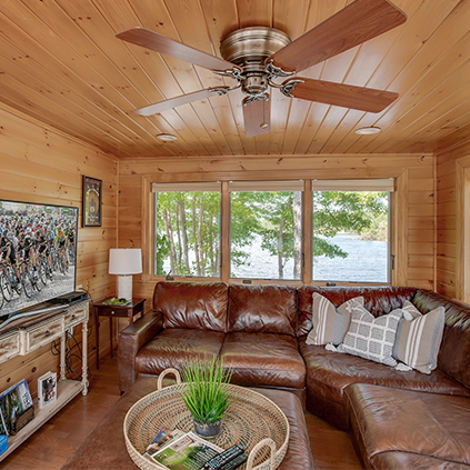 sunroom with view on the Lake Ossipee