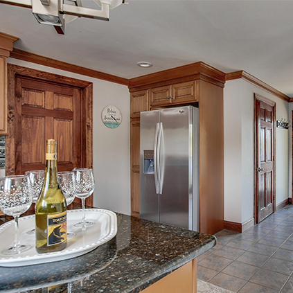 kitchen of the vacation house