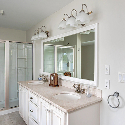 master bathroom of the vacation rental